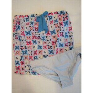 Bandeau Blouson Tankini Marc Jacobs BLOOMS & BOWS Swim Bathing Suit S
